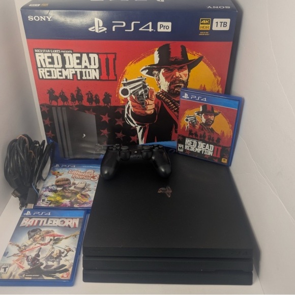 Sony PS4 Pro Console Bundle - Black